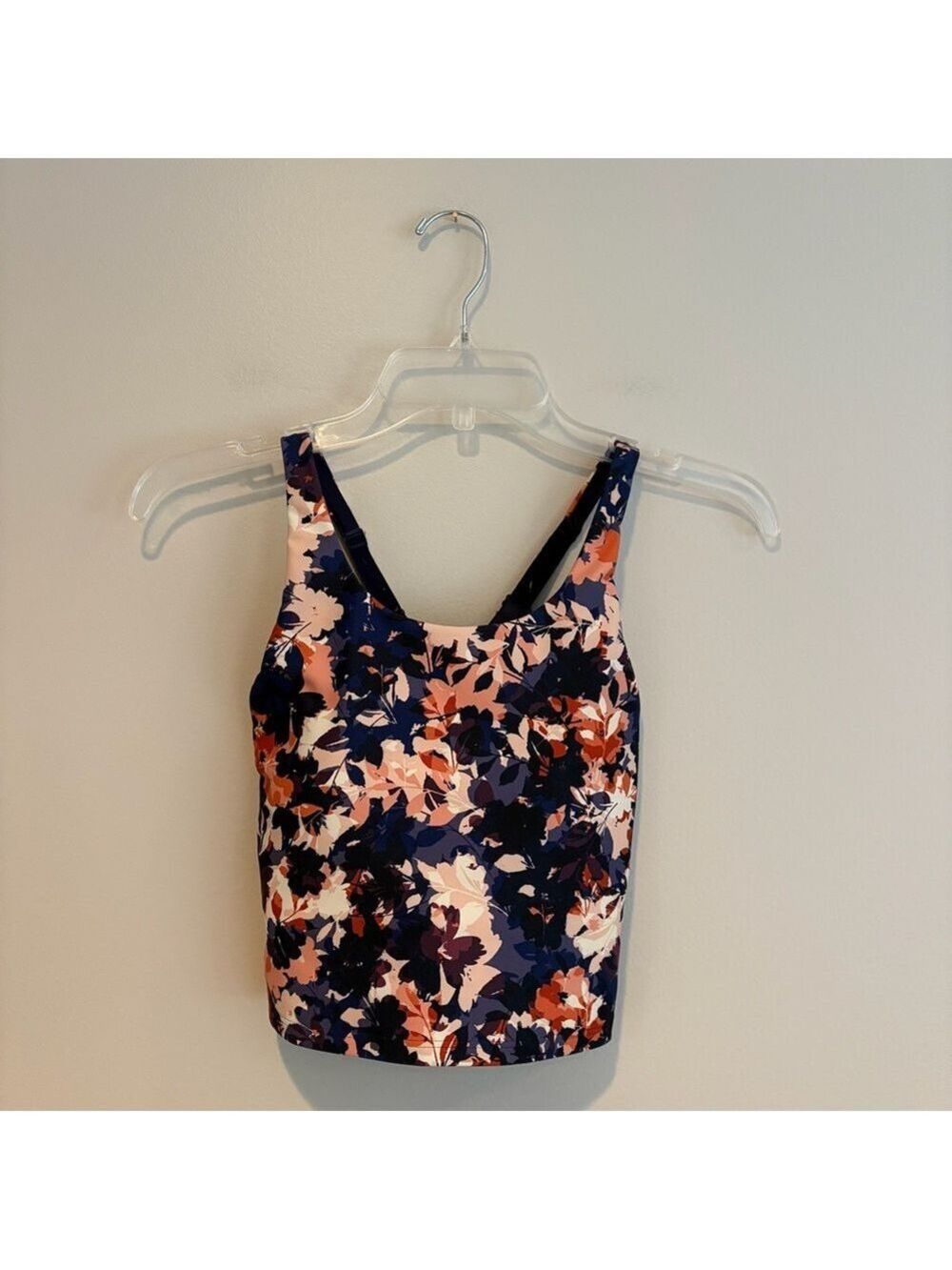 Old Navy Active Powersoft Go-Dry Floral Cropped Sports Bra Tank Size XS